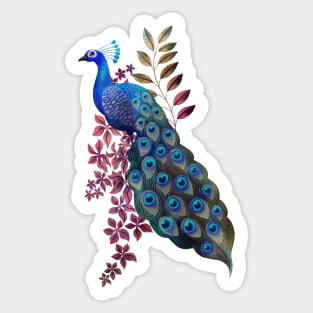 Peacock Paradise Sticker